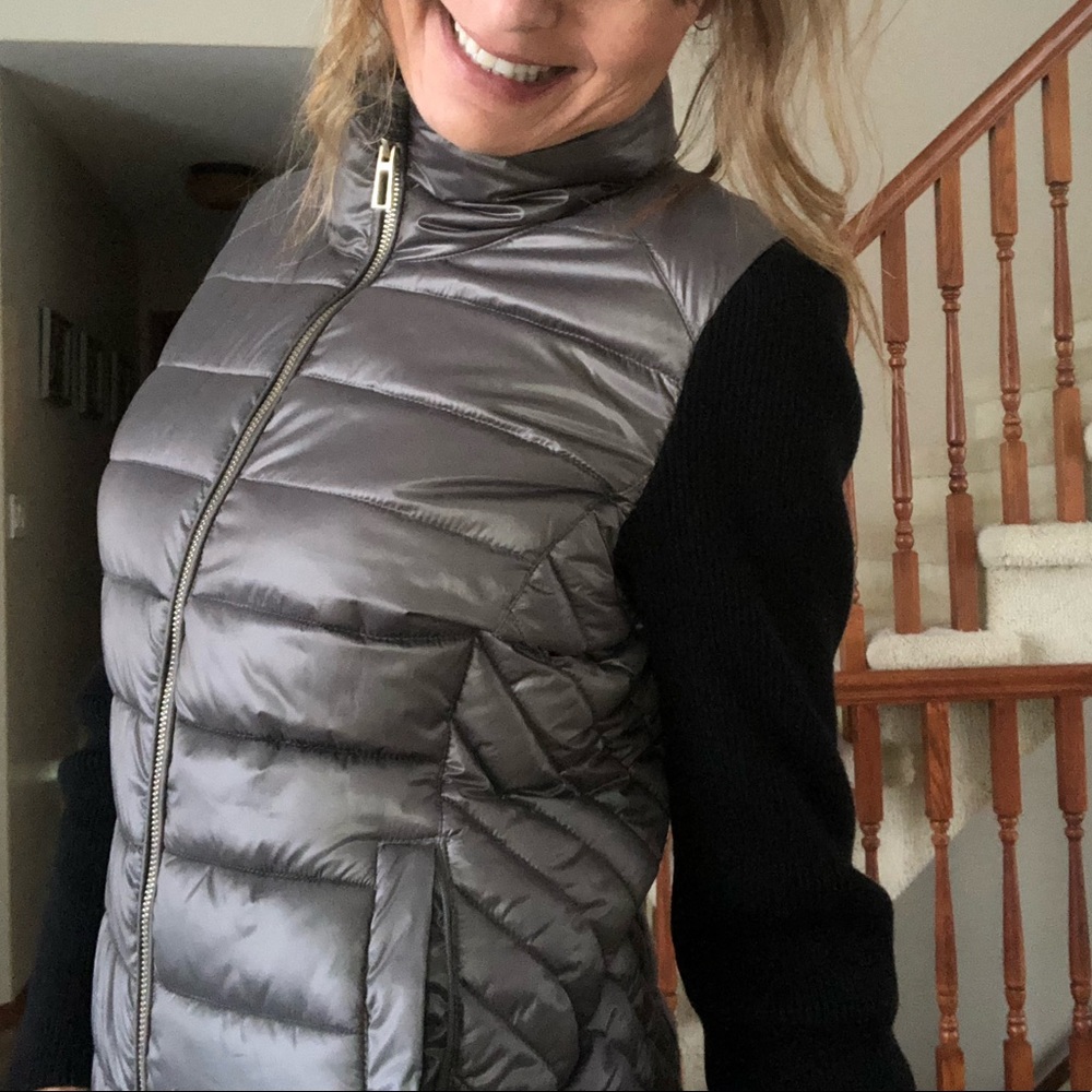 Calvin Klein silvery grey/black jacket - Picture 14 of 15